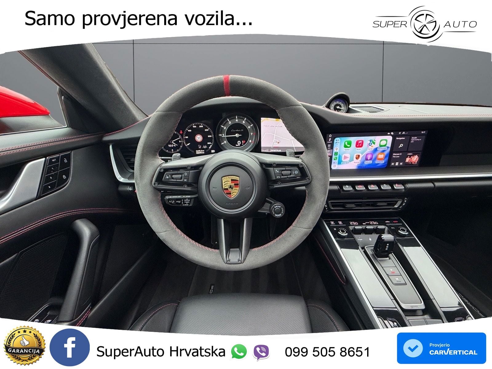 Porsche 911 Turbo S 3.8 (650 KS) PDK ZRAČNI+ACC+GR SJED+KAM+PANO