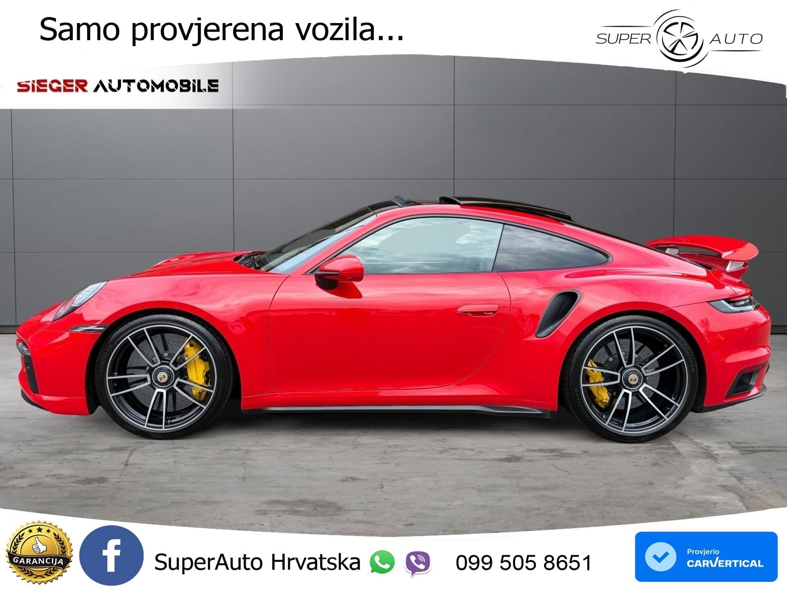 Porsche 911 Turbo S 3.8 (650 KS) PDK ZRAČNI+ACC+GR SJED+KAM+PANO