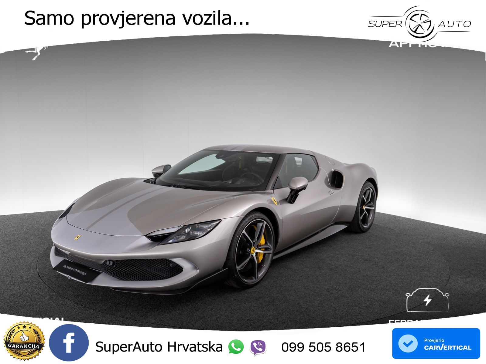 Ferrari 296 GTB 3.0 V6 (830 KS) F1 DCT