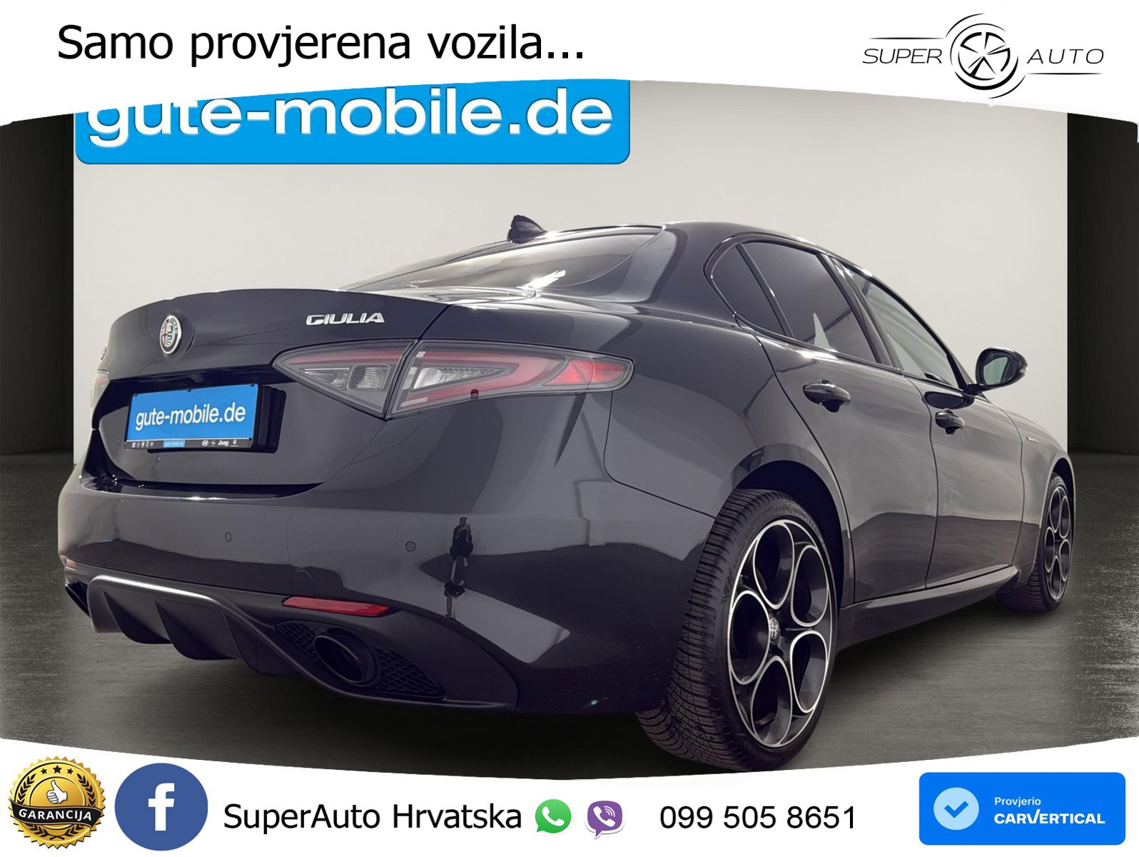 Alfa Romeo Giulia 2.0 Turbo (280 KS) Q4 Automatic MATRIX+GR SJED+KAM