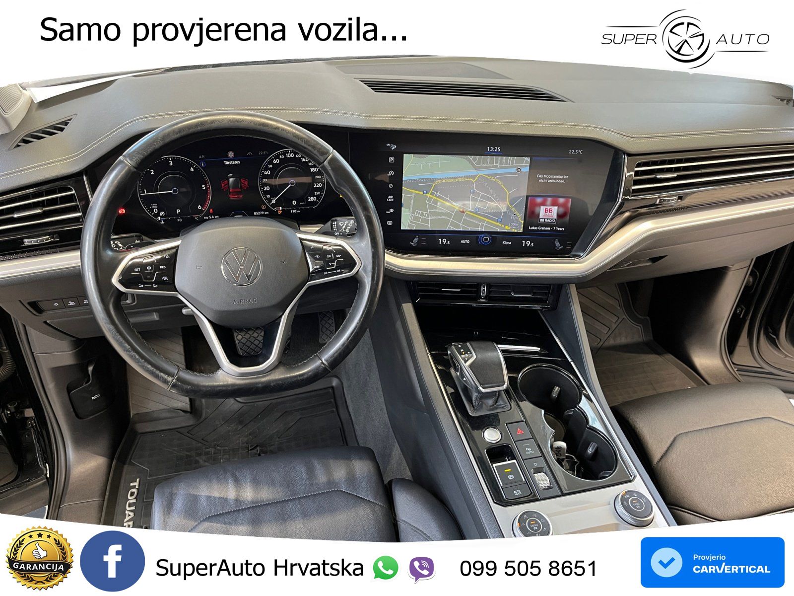 Volkswagen Touareg 3.0 V6 TDI (286 KS) 4MOTION Tiptronic ZRAČNI+ACC+GR SJED+KAM