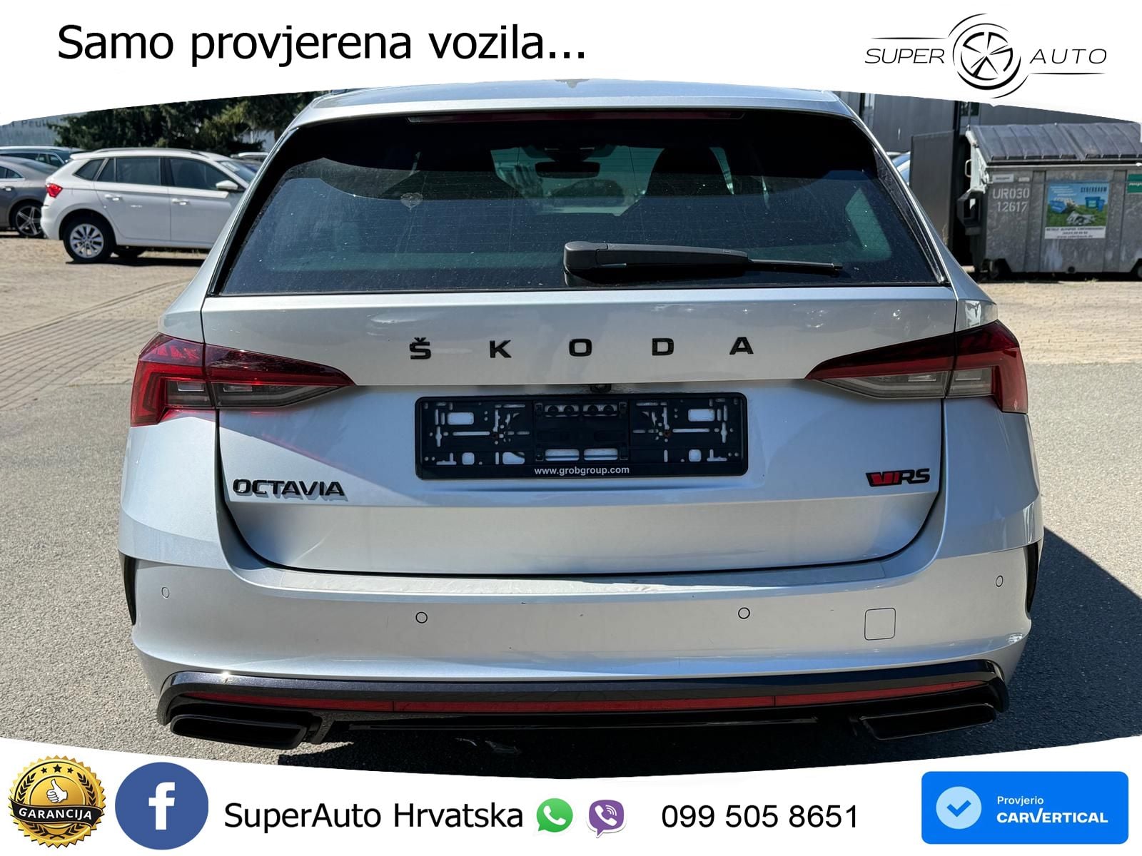 Škoda Octavia Combi RS 2.0 TDI (200 KS) 4x4 DSG LED+GR SJED+ACC