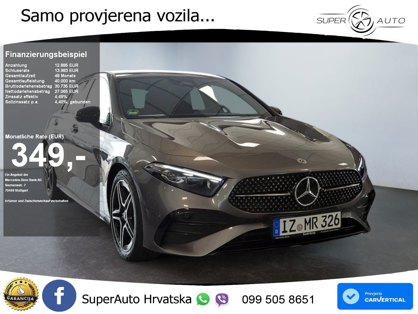 Mercedes-Benz A 200d 8G-DCT AMG LED+GR SJED+ACC