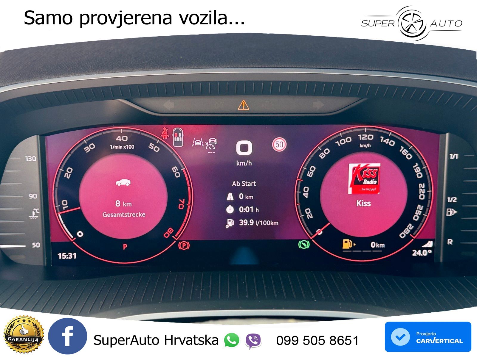 Škoda Octavia Combi RS 2.0 TSI (265 KS) DSG MATRIX+GR SJED+KAM