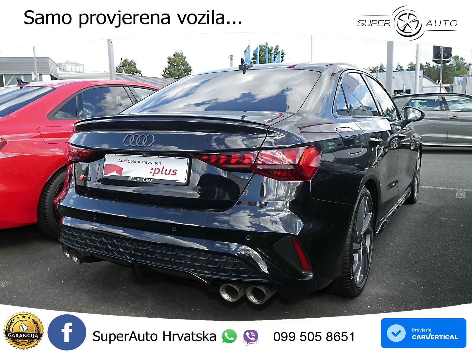 Audi S3 Limuzina 2.0 TFSI (333 KS) quattro S tronic LED+GR SJED+ACC