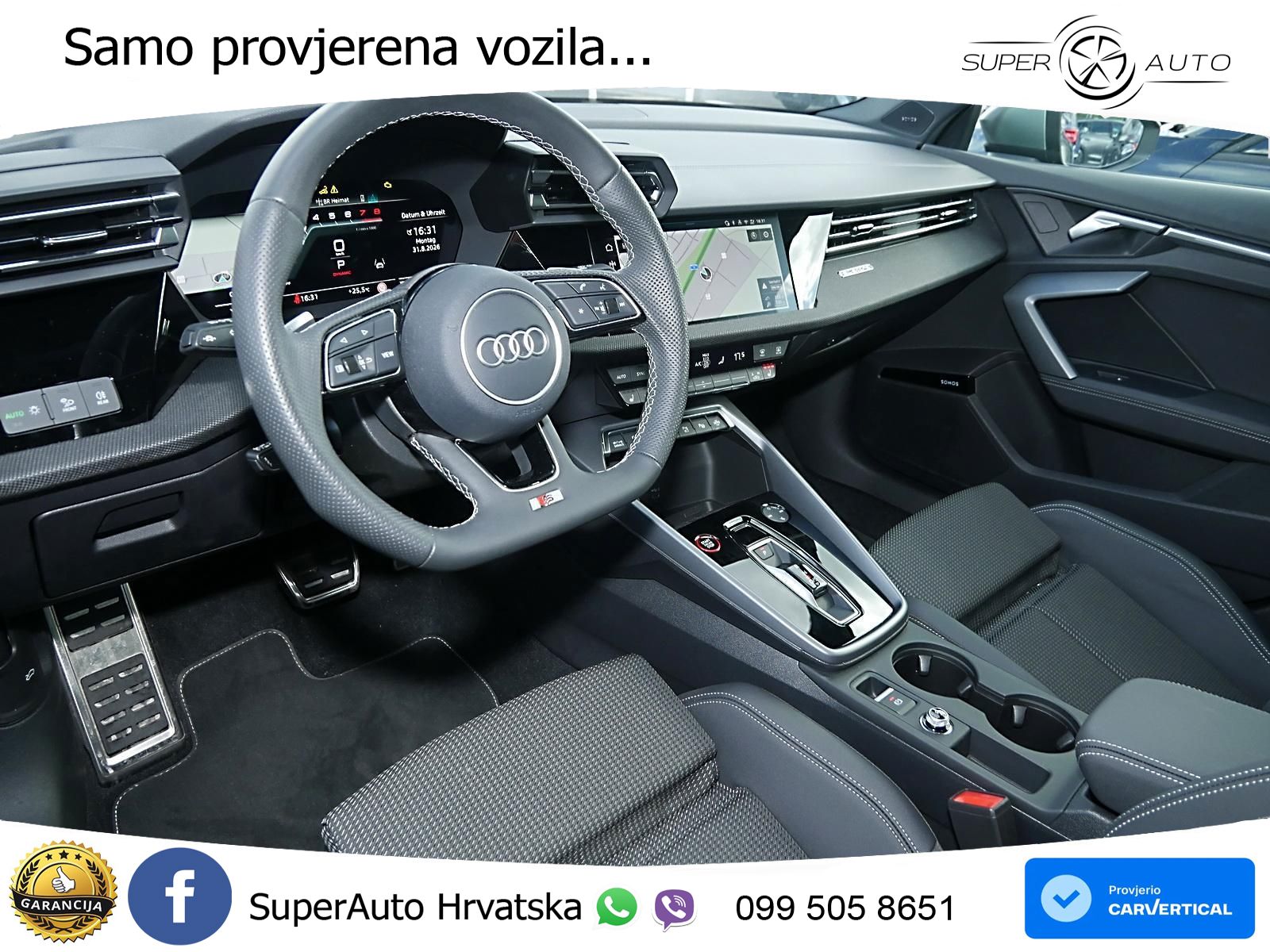 Audi S3 Limuzina 2.0 TFSI (333 KS) quattro S tronic LED+GR SJED+ACC