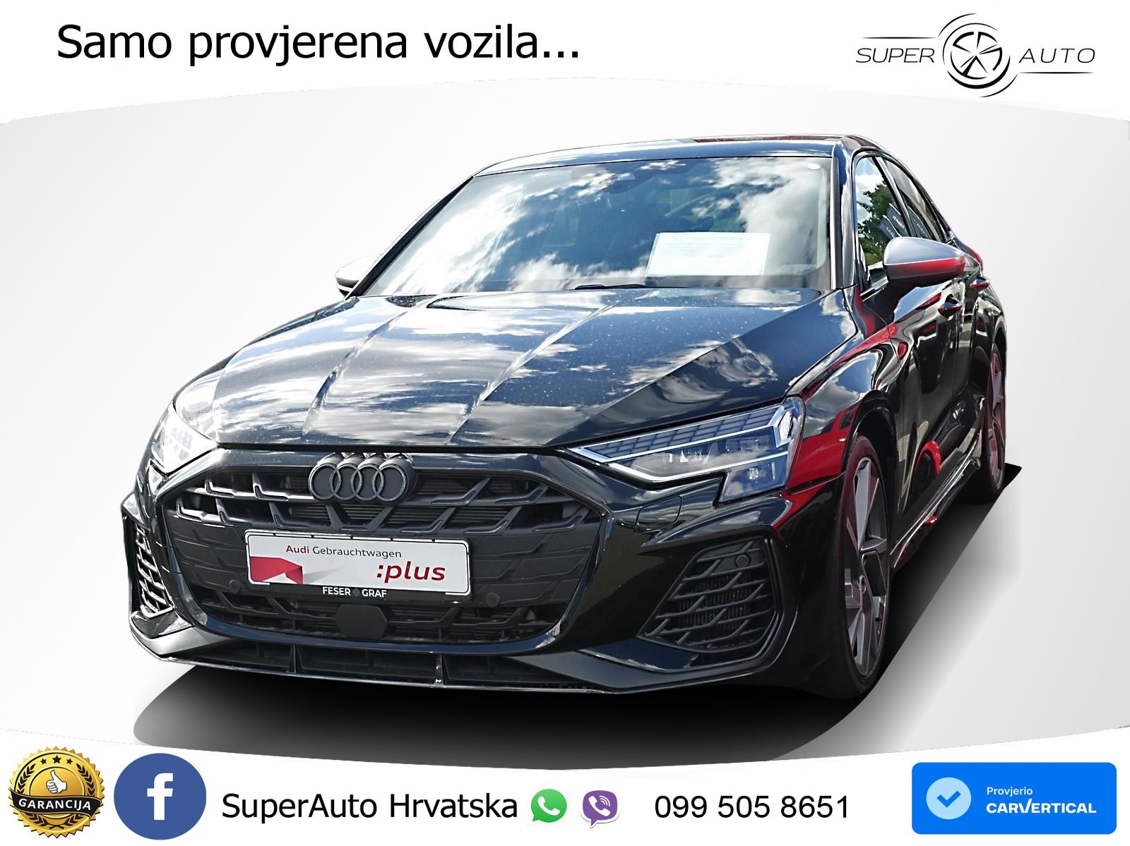 Audi S3 Limuzina 2.0 TFSI (333 KS) quattro S tronic LED+GR SJED+ACC