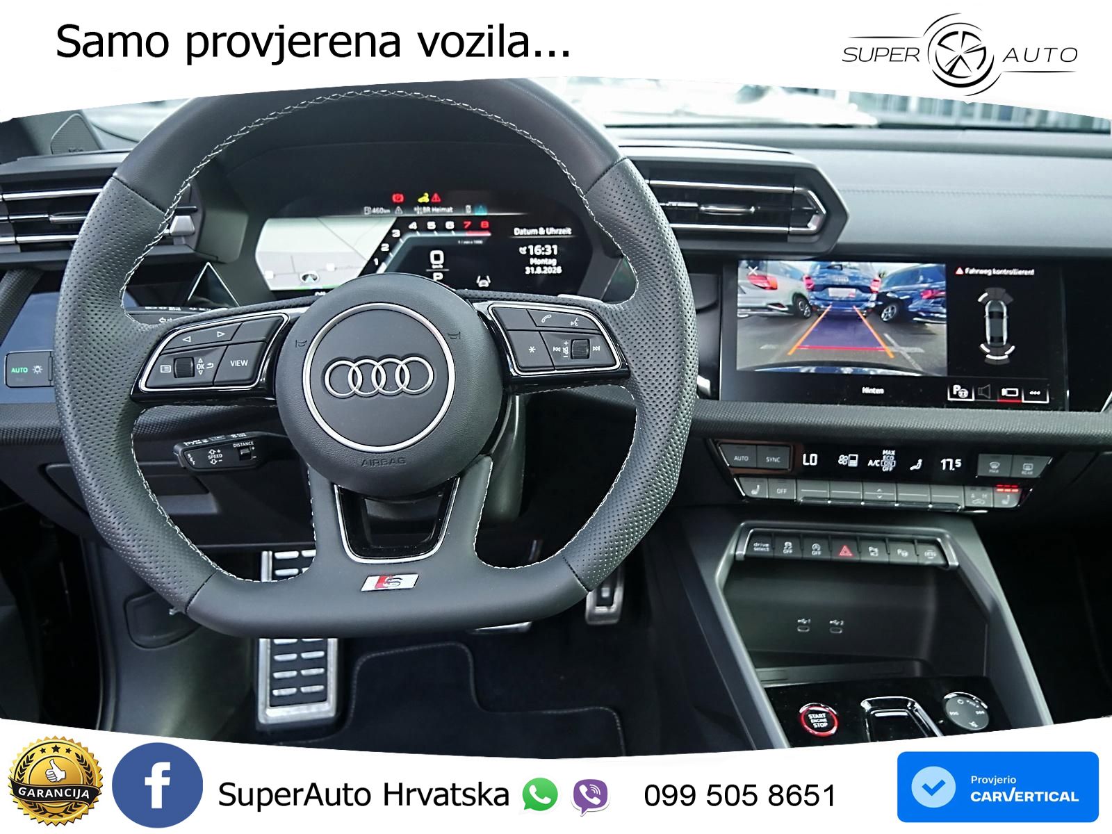 Audi S3 Limuzina 2.0 TFSI (333 KS) quattro S tronic LED+GR SJED+ACC