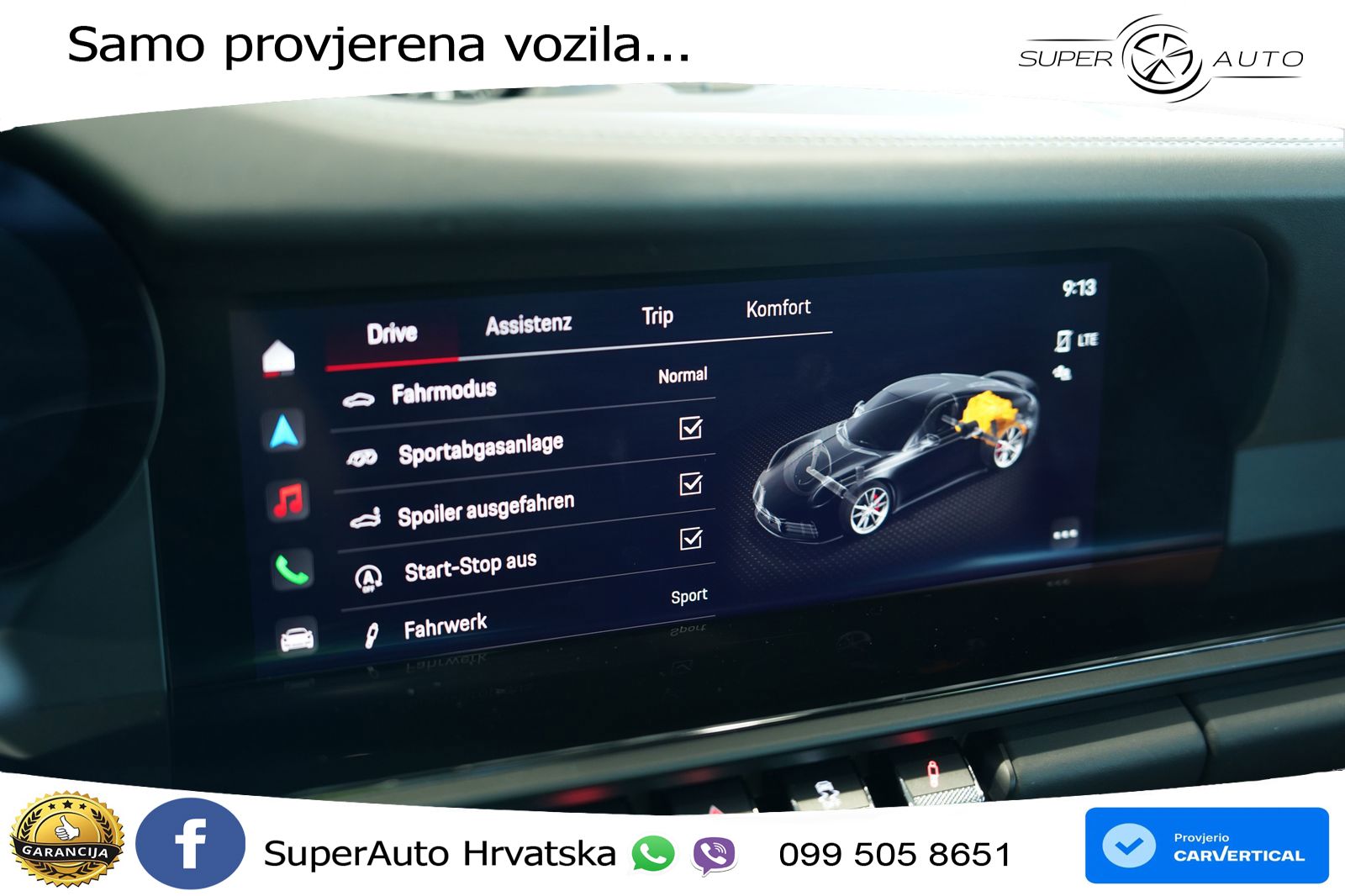Porsche 911 Carrera 3.0 (385 KS) PDK ZRAČNI+ACC+GR SJED+KAM+PANO