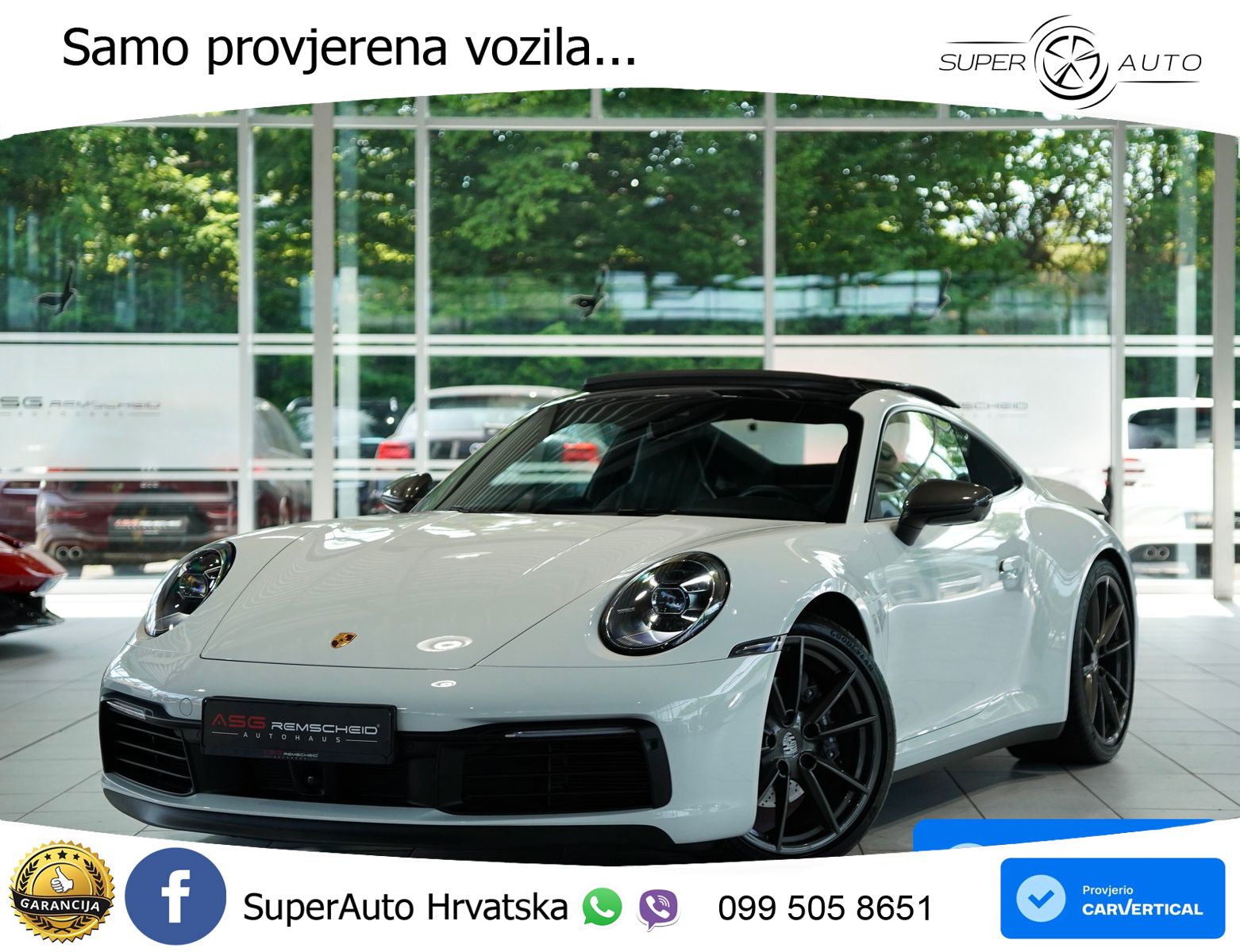 Porsche 911 Carrera 3.0 (385 KS) PDK ZRAČNI+ACC+GR SJED+KAM+PANO