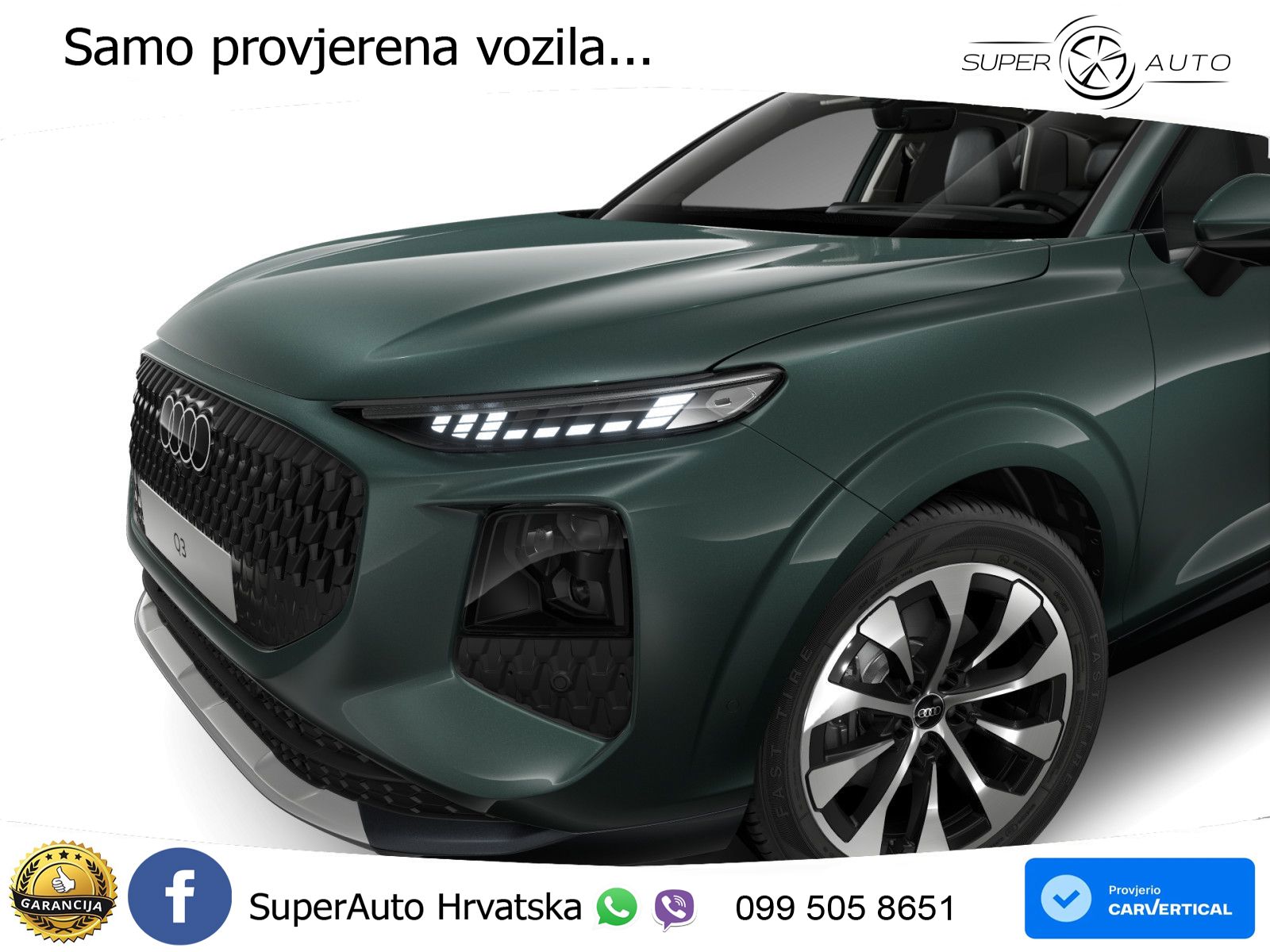 Audi Q3 2.0 TDI (150 KS) S tronic MATRIX+GR SJED+KAM