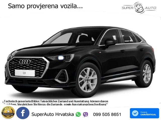 Audi Q3 Sportback 40 TFSI (190 KS) quattro S tronic S line LED+GR SJED+ACC