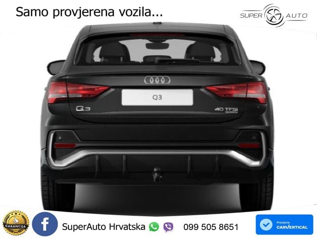 Audi Q3 Sportback 40 TFSI (190 KS) quattro S tronic S line LED+GR SJED+ACC