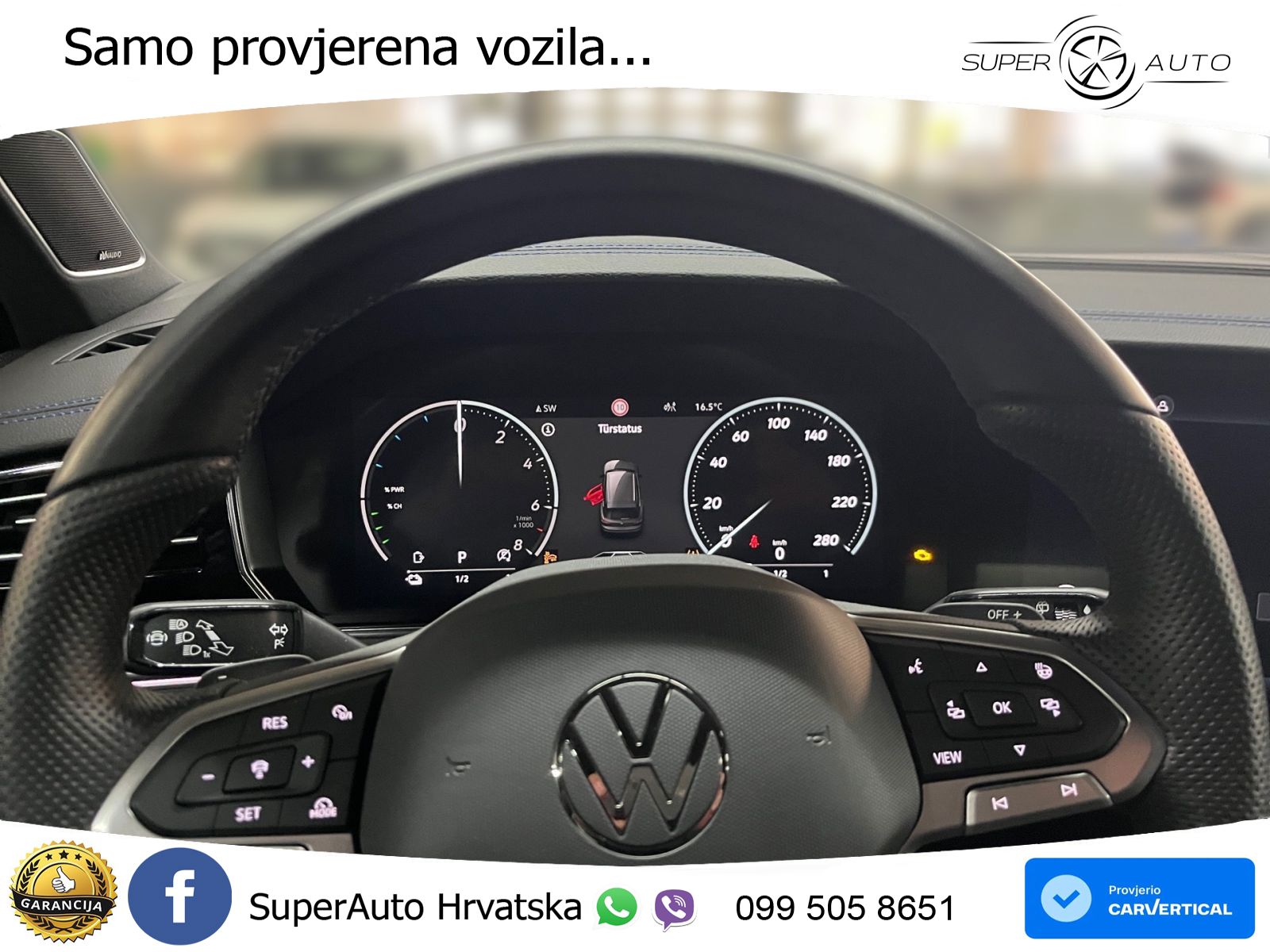 Volkswagen Touareg R 3.0 V6 TFSI (462 KS) 4MOTION Tiptronic ZRAČNI+ACC+4xGR SJED+KAM