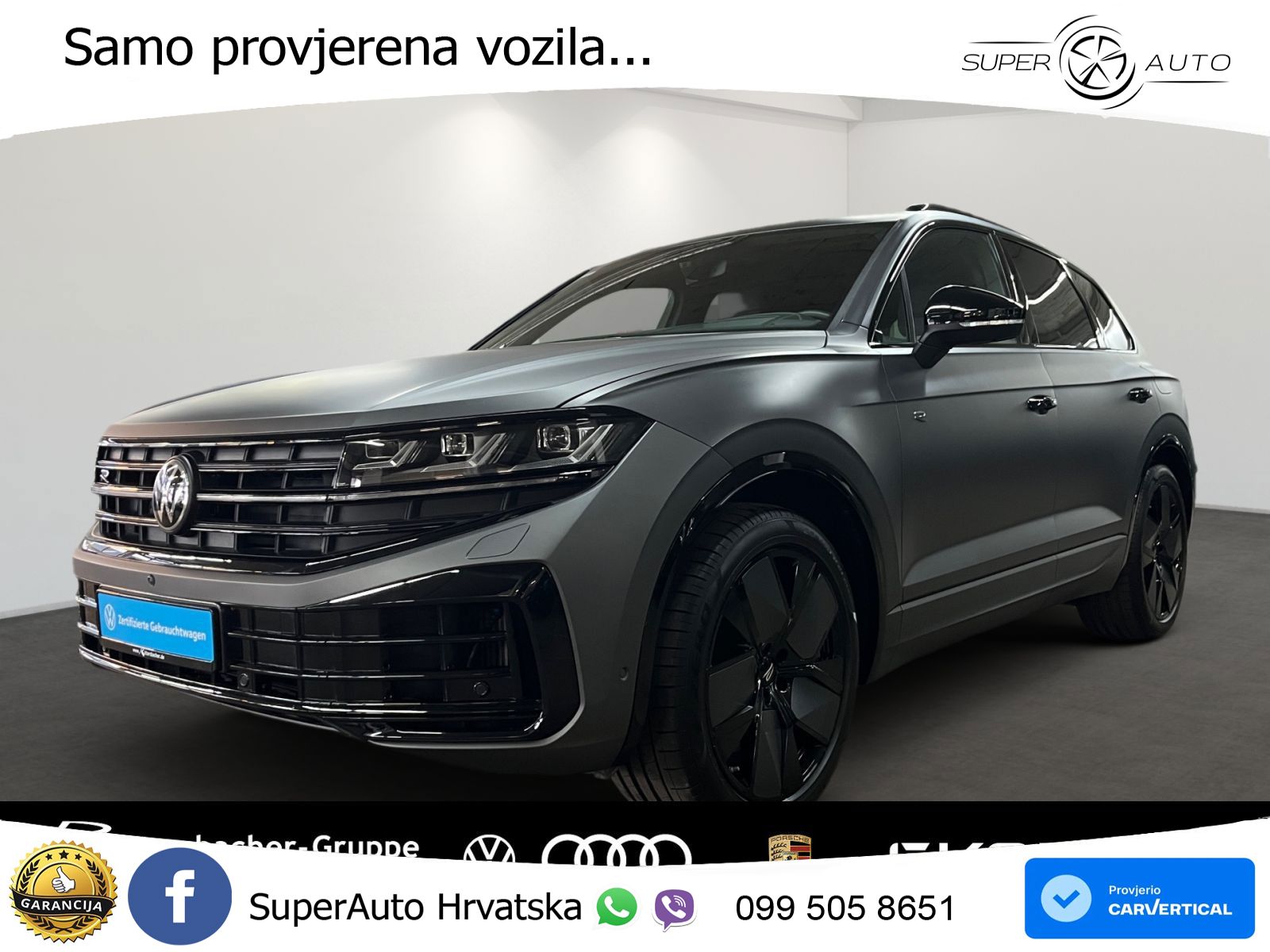 Volkswagen Touareg R 3.0 V6 TFSI (462 KS) 4MOTION Tiptronic ZRAČNI+ACC+4xGR SJED+KAM