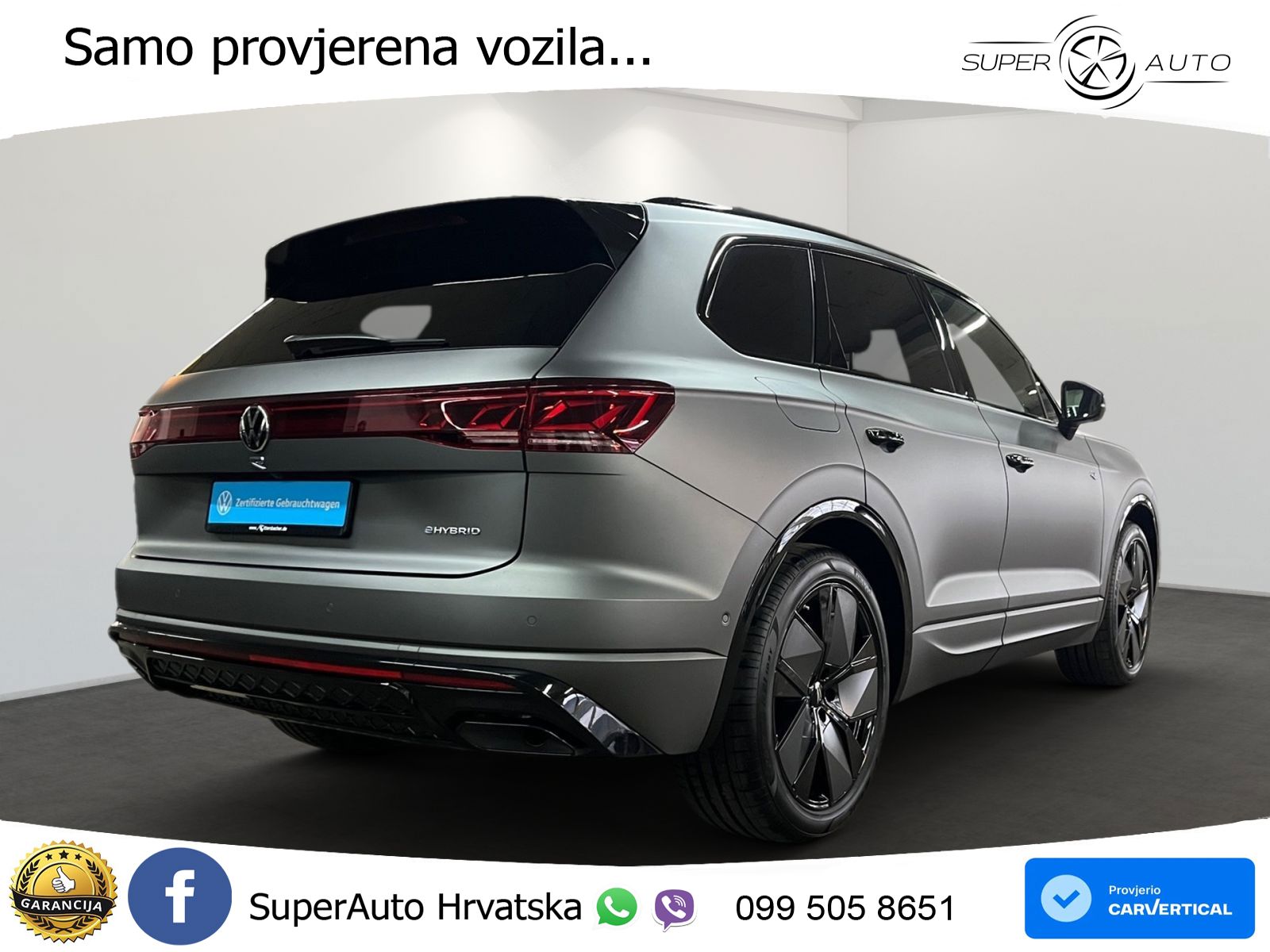 Volkswagen Touareg R 3.0 V6 TFSI (462 KS) 4MOTION Tiptronic ZRAČNI+ACC+4xGR SJED+KAM