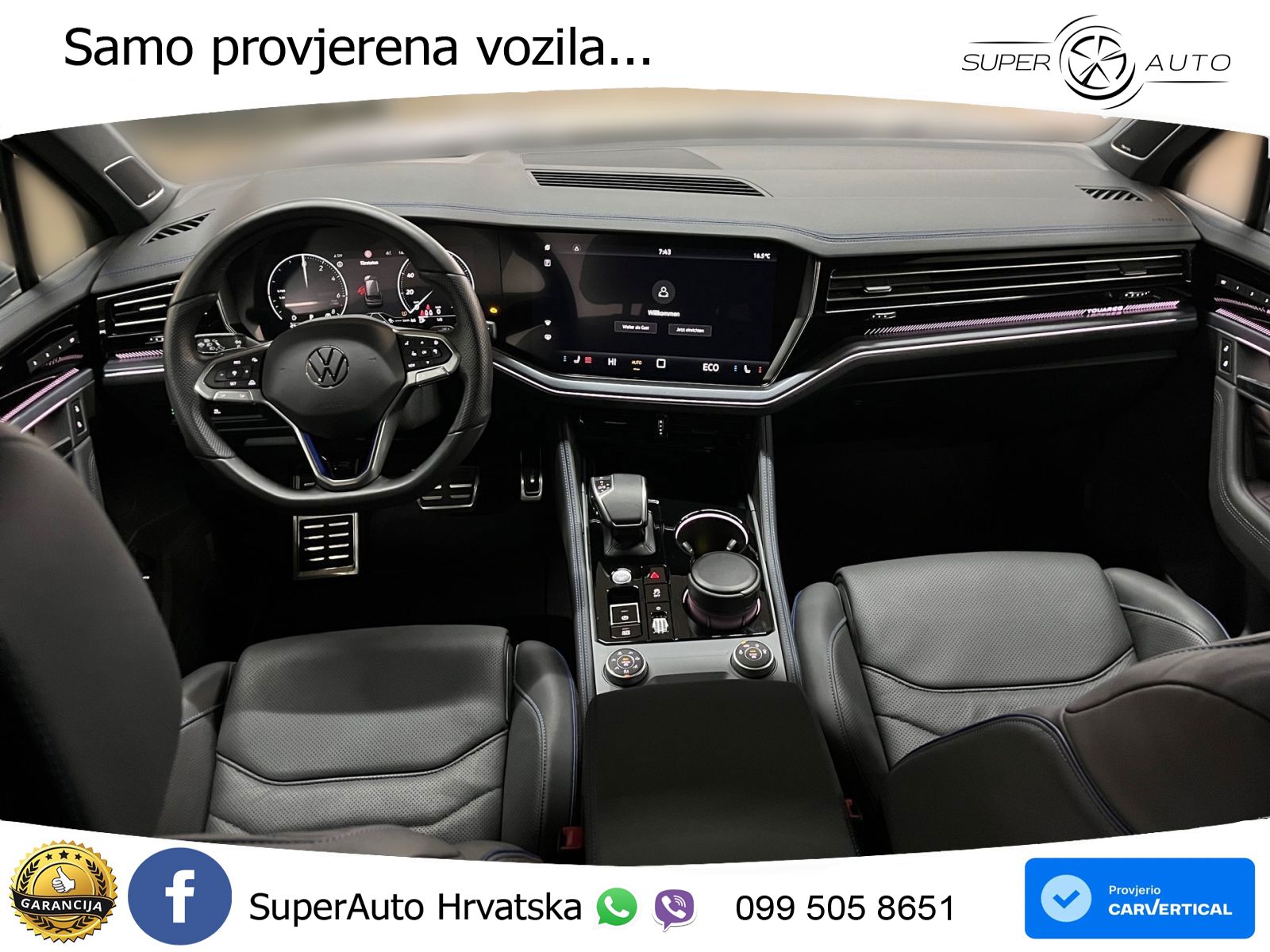 Volkswagen Touareg R 3.0 V6 TFSI (462 KS) 4MOTION Tiptronic ZRAČNI+ACC+4xGR SJED+KAM
