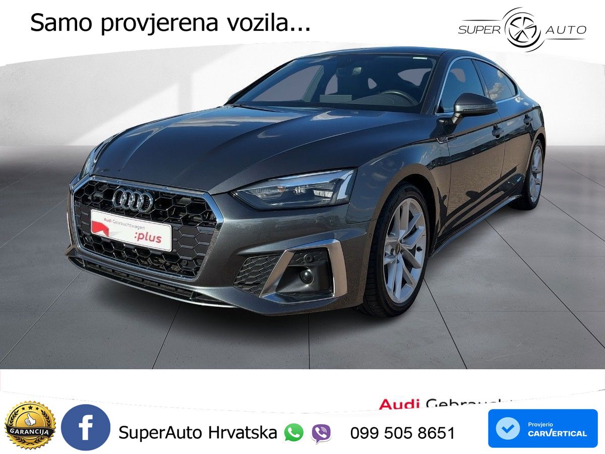Audi A5 Sportback 40 TDI (204 KS) quattro S tronic S line LED+GR SJED+ACC