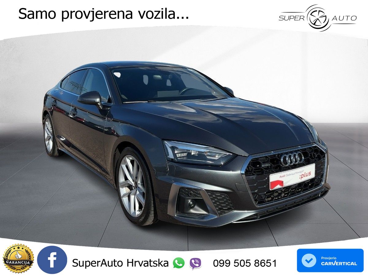 Audi A5 Sportback 40 TDI (204 KS) quattro S tronic S line LED+GR SJED+ACC