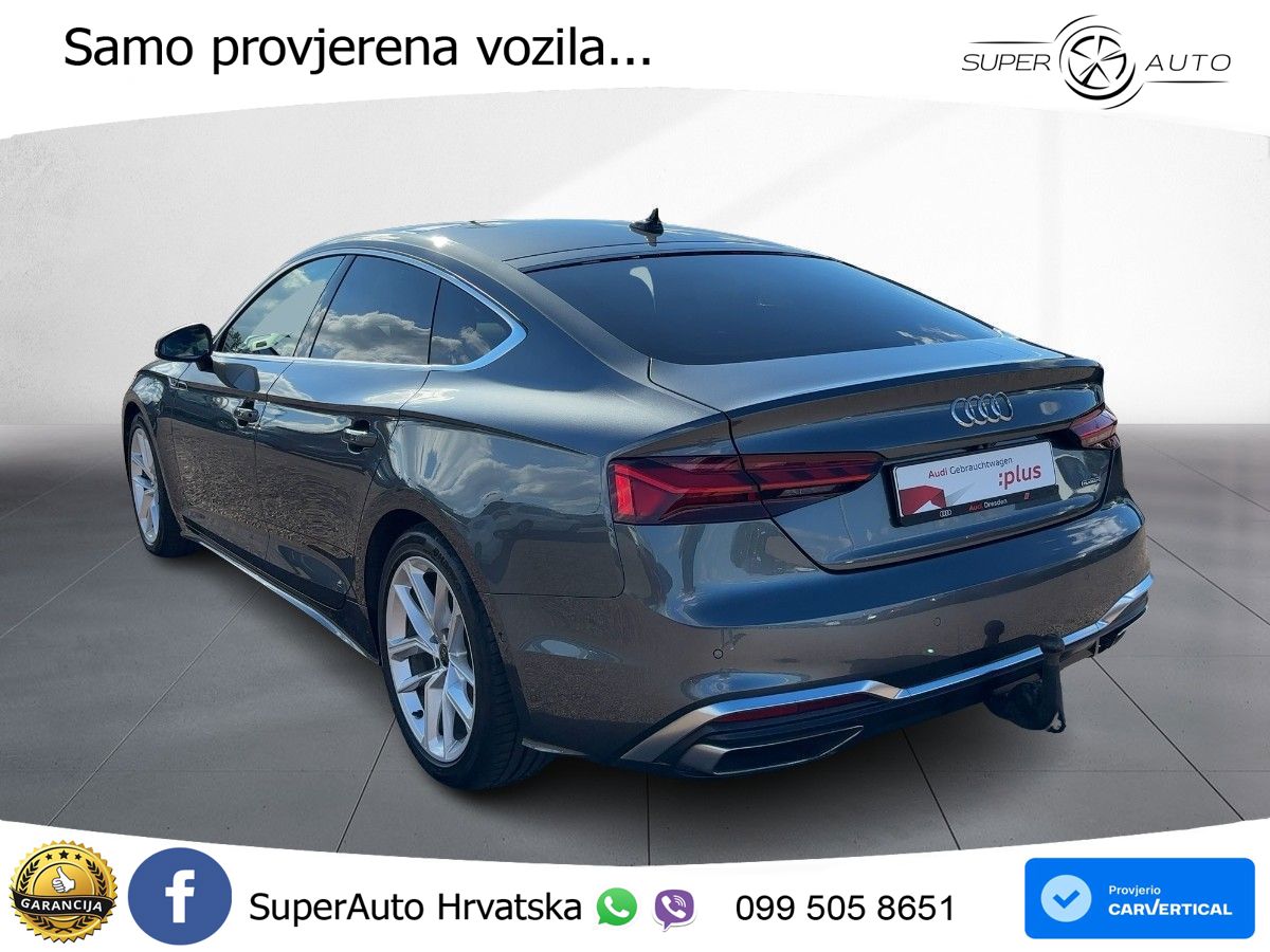 Audi A5 Sportback 40 TDI (204 KS) quattro S tronic S line LED+GR SJED+ACC