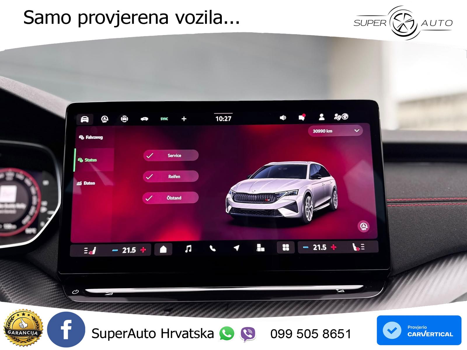 Škoda Octavia Combi RS 2.0 TSI (265 KS) DSG MATRIX+GR SJED+KAM