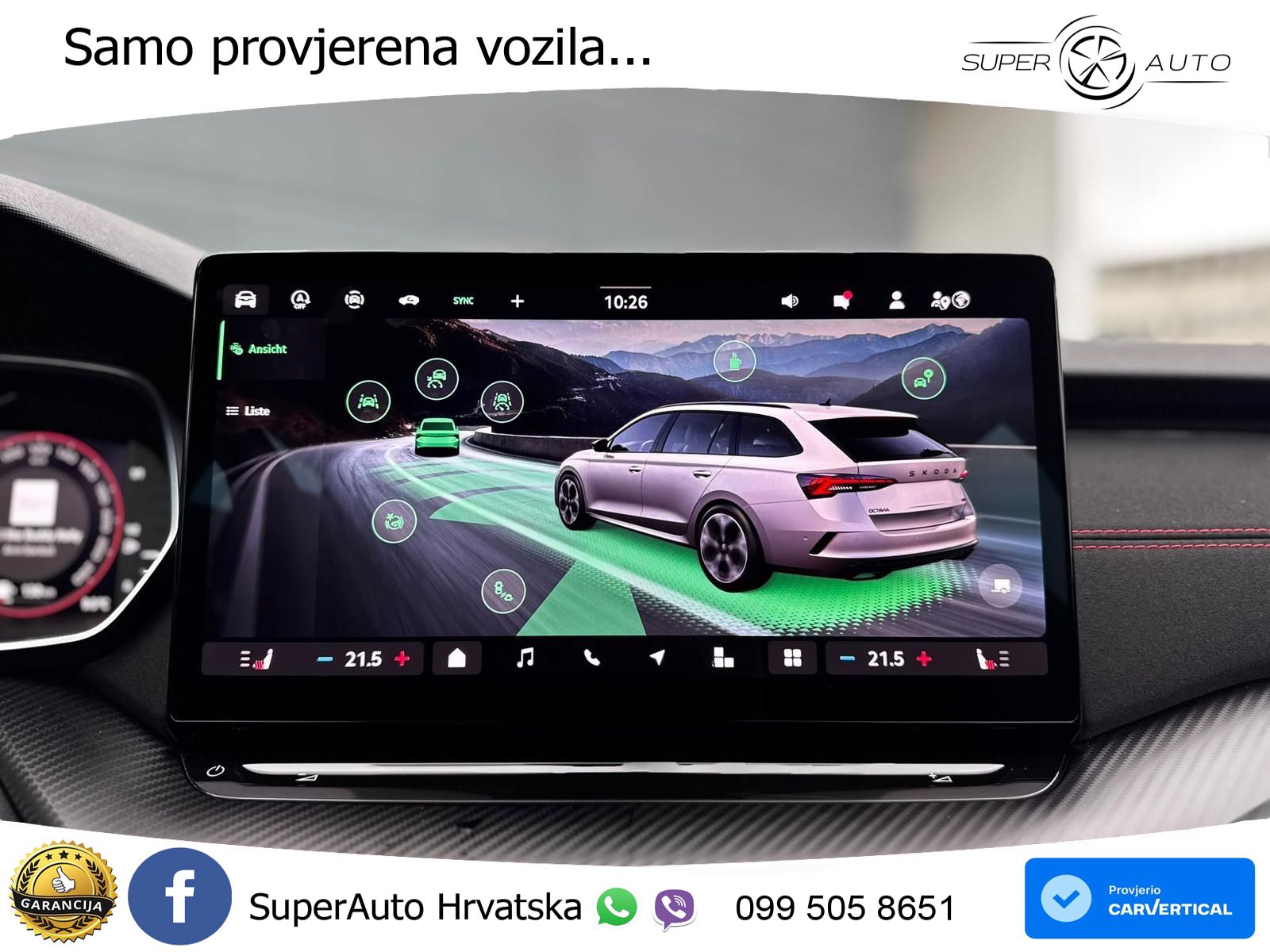 Škoda Octavia Combi RS 2.0 TSI (265 KS) DSG MATRIX+GR SJED+KAM