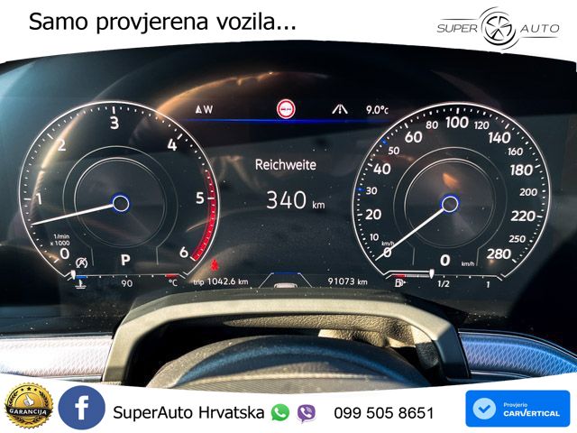 Volkswagen Touareg 3.0 V6 TDI (231 KS) 4MOTION Tiptronic R-Line ZRAČNI+ACC+GR SJED+KAM+PANO