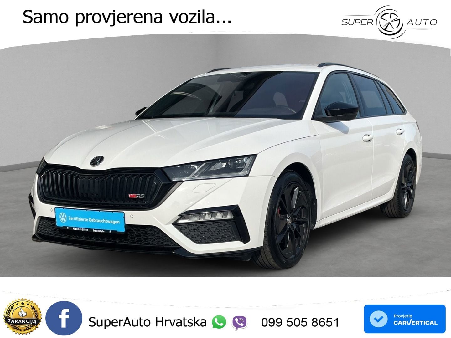 Škoda Octavia Combi RS 2.0 TDI (200 KS) 4x4 DSG LED+GR SJED+ACC