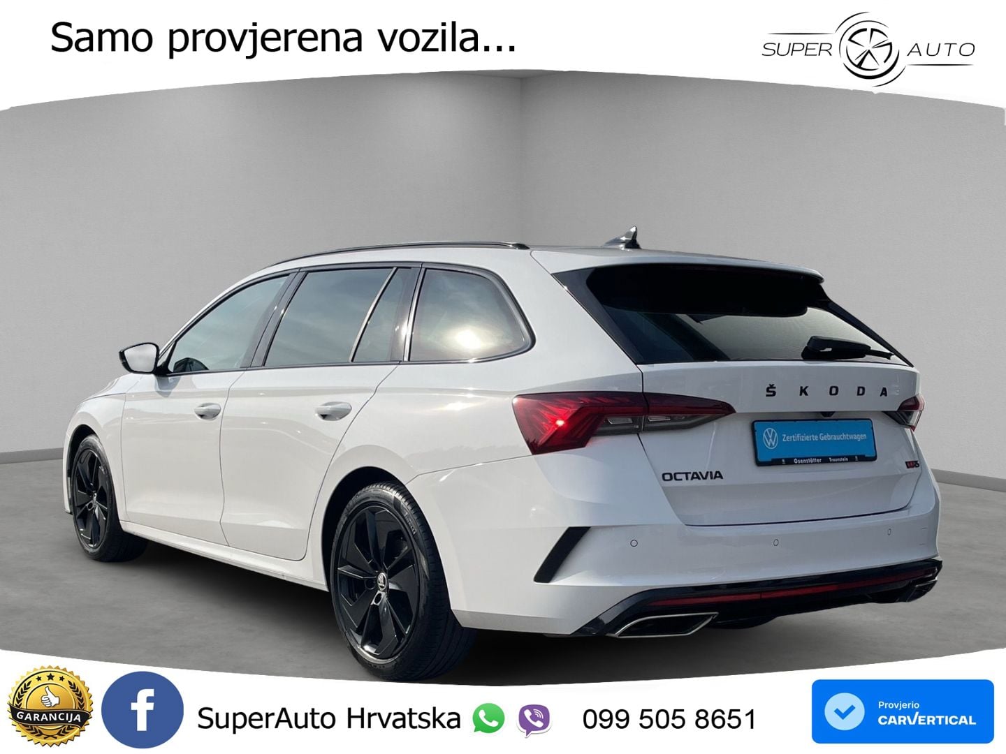 Škoda Octavia Combi RS 2.0 TDI (200 KS) 4x4 DSG LED+GR SJED+ACC