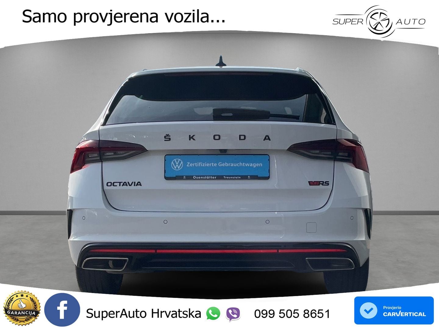 Škoda Octavia Combi RS 2.0 TDI (200 KS) 4x4 DSG LED+GR SJED+ACC