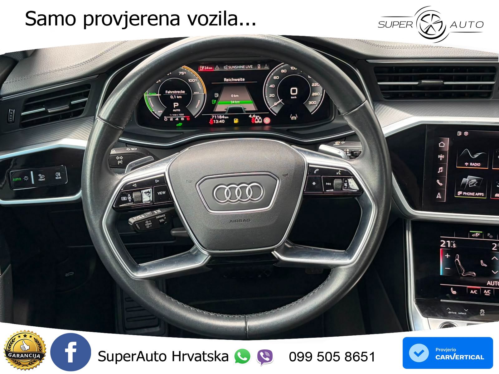Audi A6 50 TFSIe (299 KS) quattro ultra S tronic LED+GR SJED+ACC