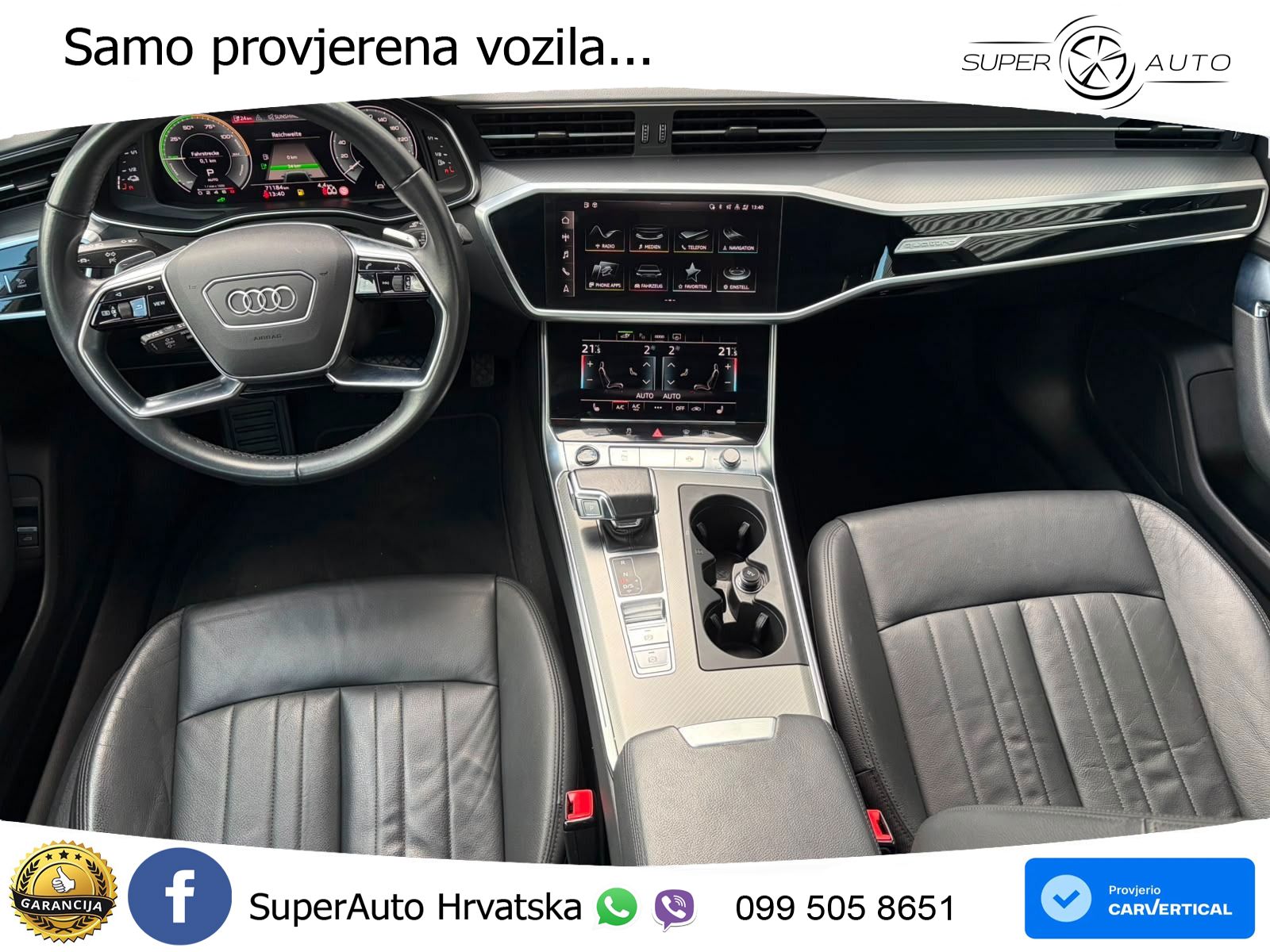Audi A6 50 TFSIe (299 KS) quattro ultra S tronic LED+GR SJED+ACC