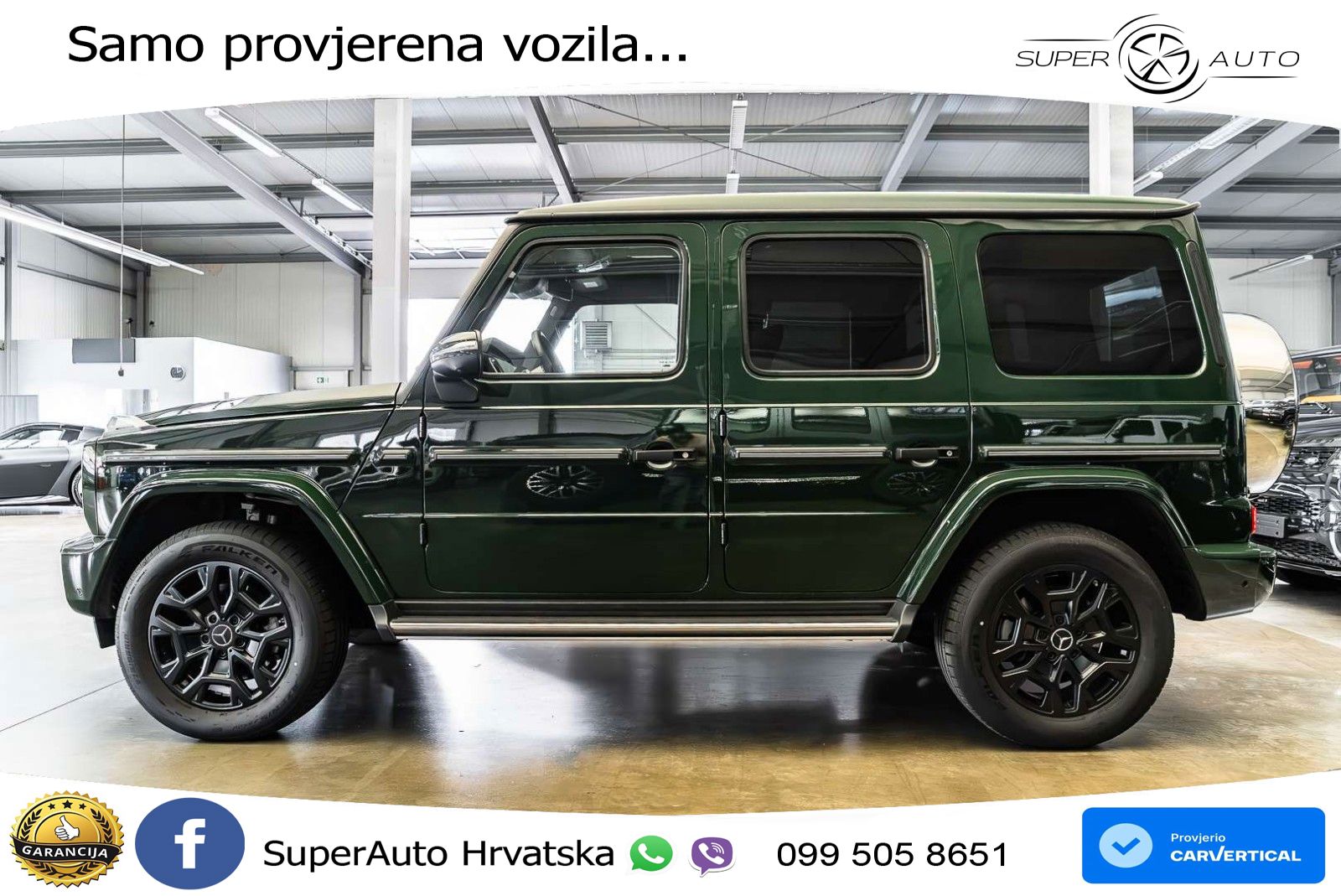 Mercedes G 450d Long (367 KS) 4MATIC 9G-TRONIC ZRAČNI+ACC+GR SJED+360+PANO