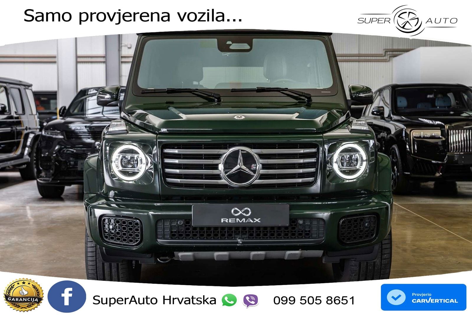 Mercedes G 450d Long (367 KS) 4MATIC 9G-TRONIC ZRAČNI+ACC+GR SJED+360+PANO