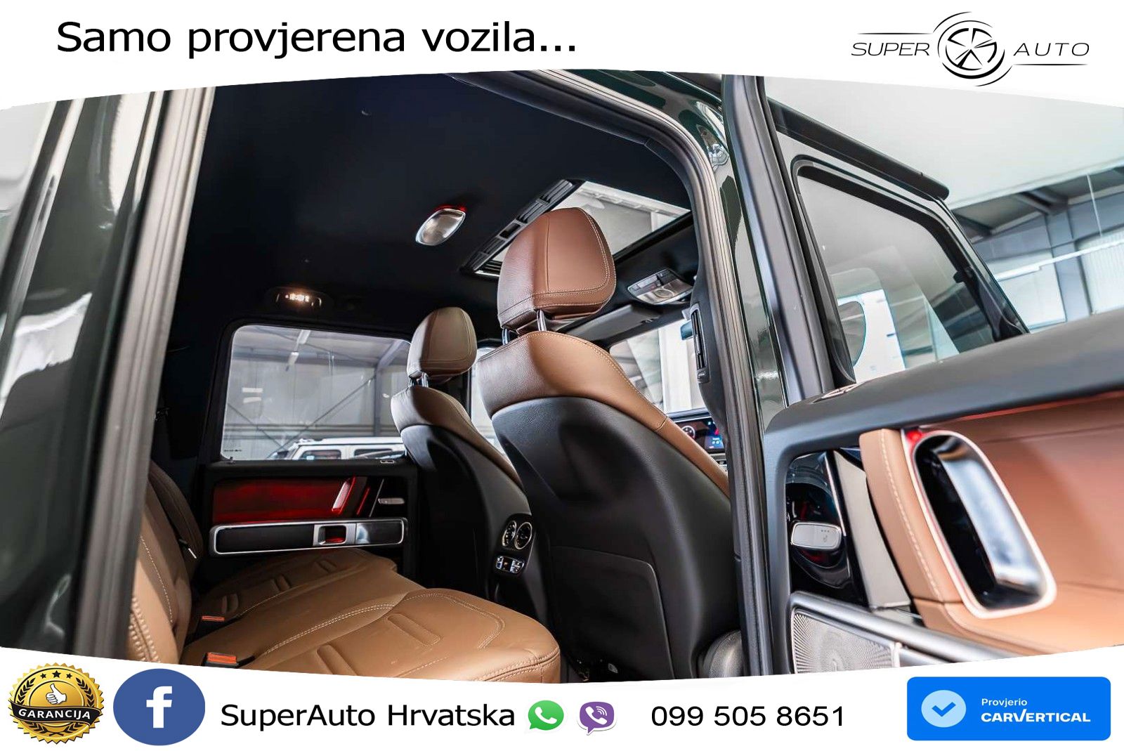 Mercedes G 450d Long (367 KS) 4MATIC 9G-TRONIC ZRAČNI+ACC+GR SJED+360+PANO