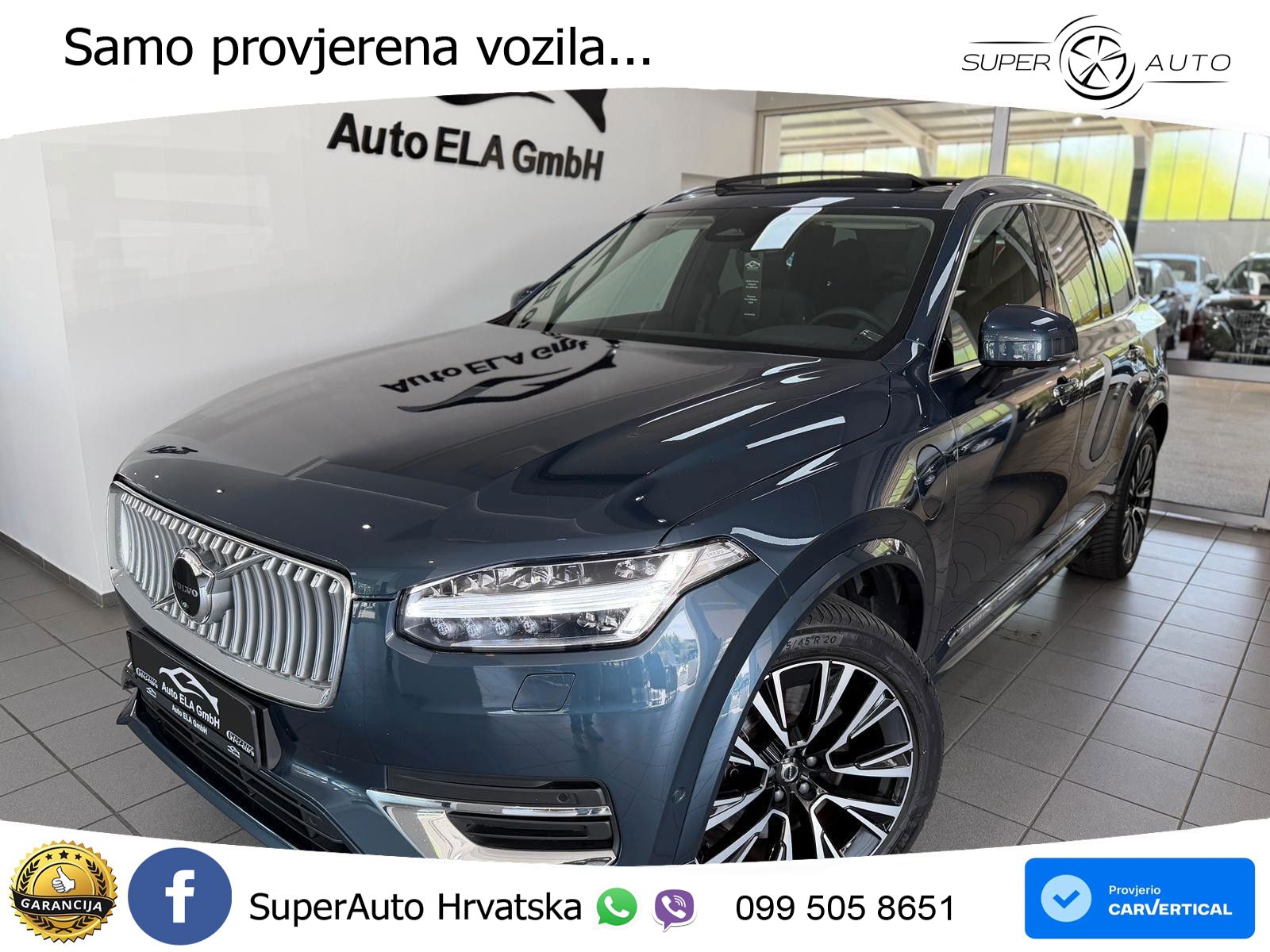 Volvo XC90 2.0 T8 AWD Automatic ZRAČNI+ACC+4xGR SJED+KAM