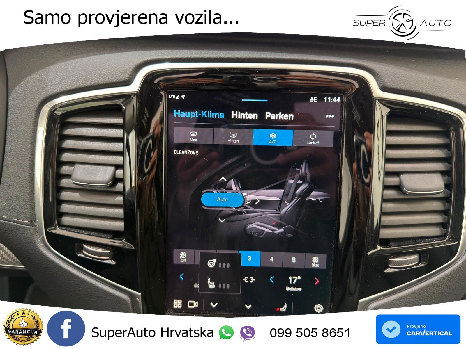Volvo XC90 2.0 T8 AWD Automatic ZRAČNI+ACC+4xGR SJED+KAM