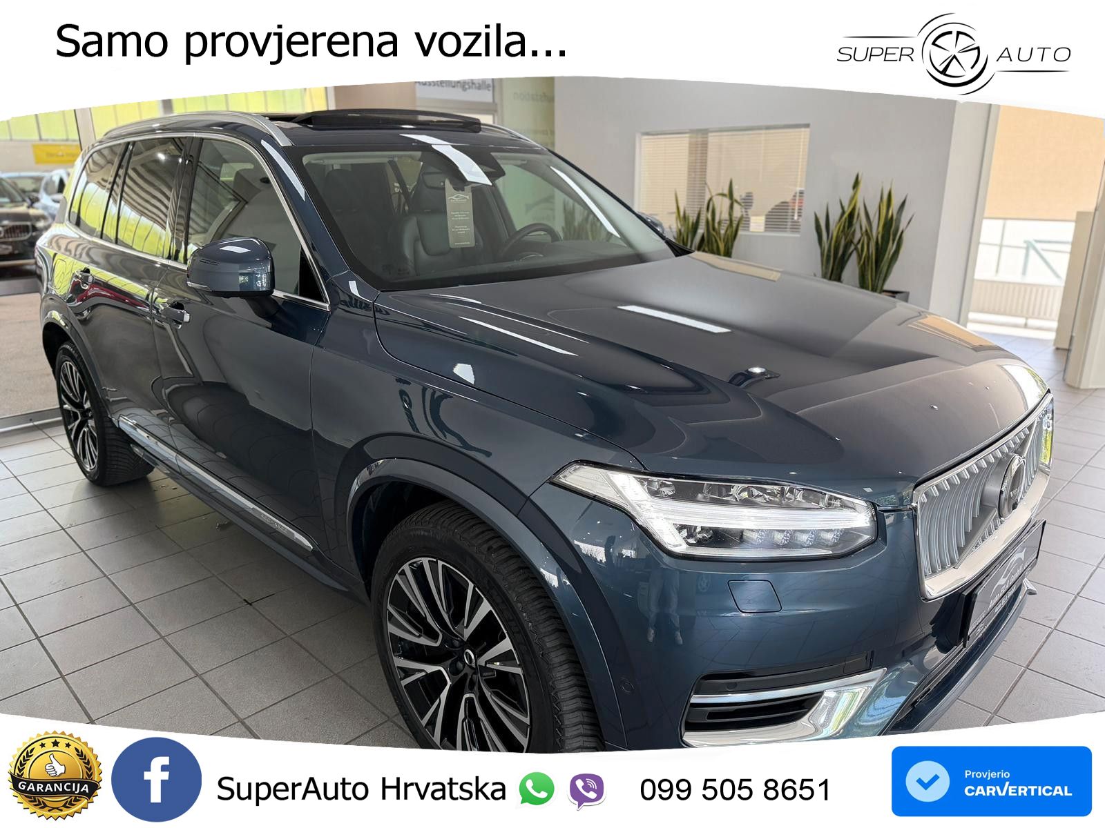 Volvo XC90 2.0 T8 AWD Automatic ZRAČNI+ACC+4xGR SJED+KAM