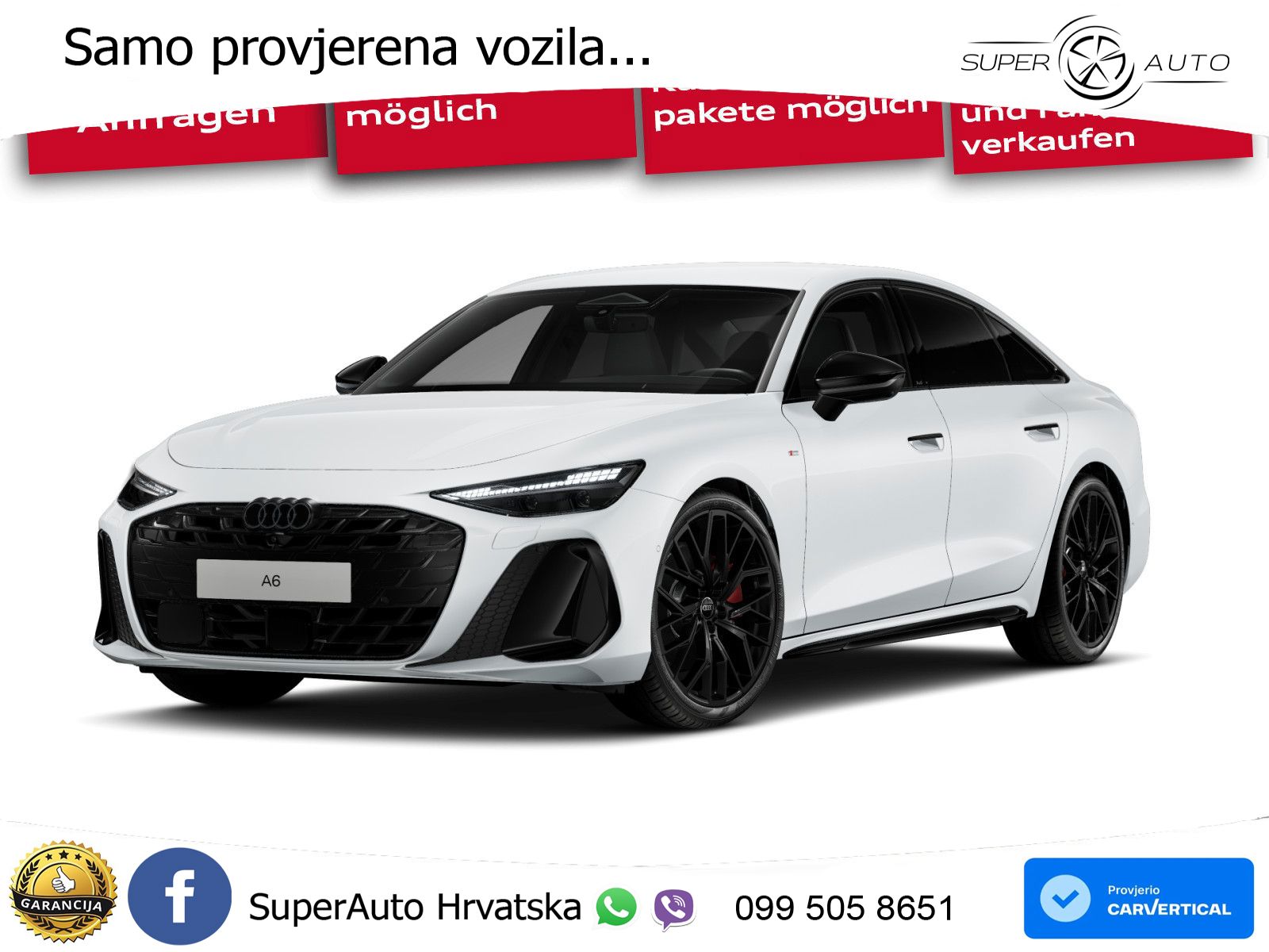 Audi A6 2.0 TDI (204 KS) quattro S tronic S line LED+GR SJED+ACC