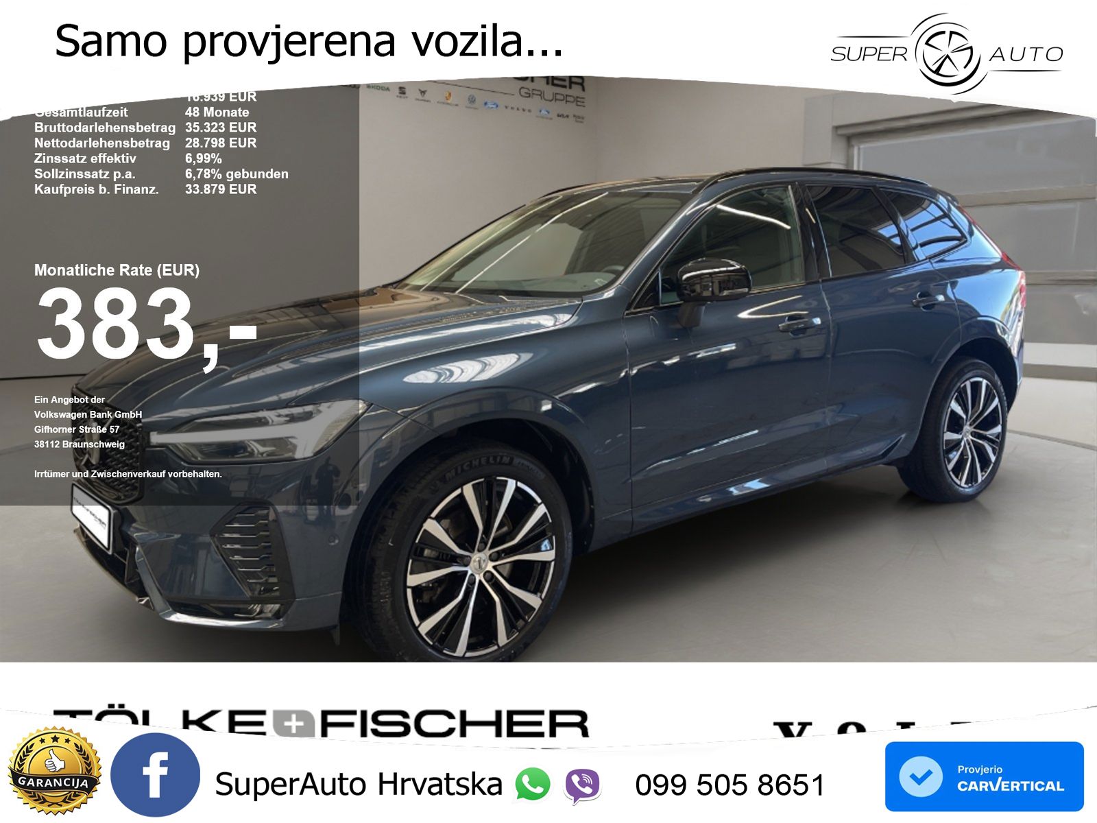 Volvo XC60 B4 Diesel FWD Geartronic LED+GR SJED+ACC
