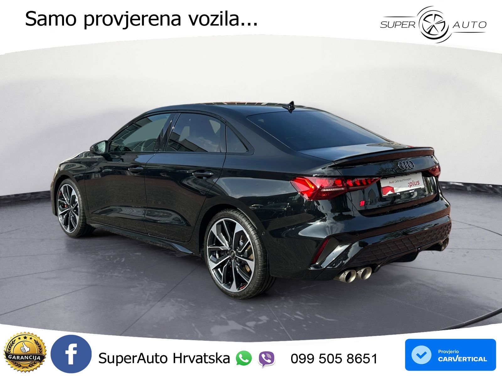 Audi S3 Limuzina 2.0 TFSI (333 KS) quattro S tronic MATRIX+GR SJED+KAM