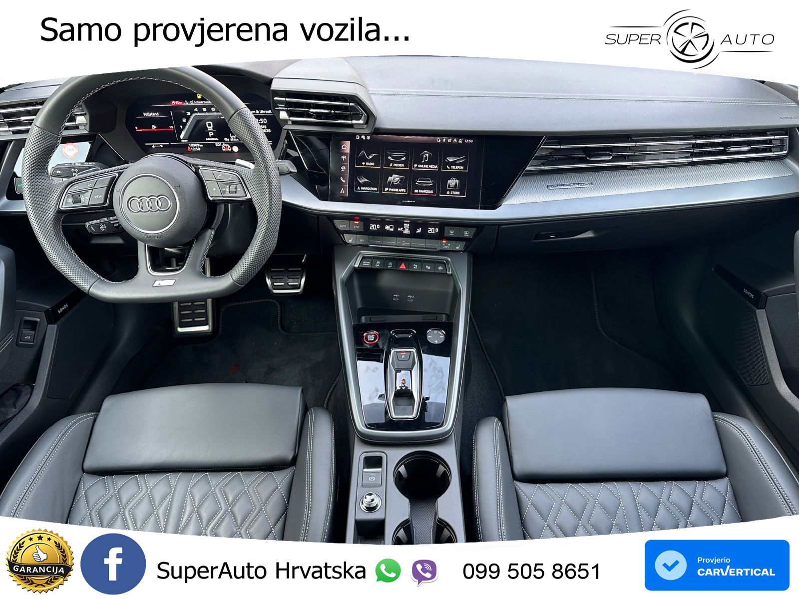 Audi S3 Limuzina 2.0 TFSI (333 KS) quattro S tronic MATRIX+GR SJED+KAM
