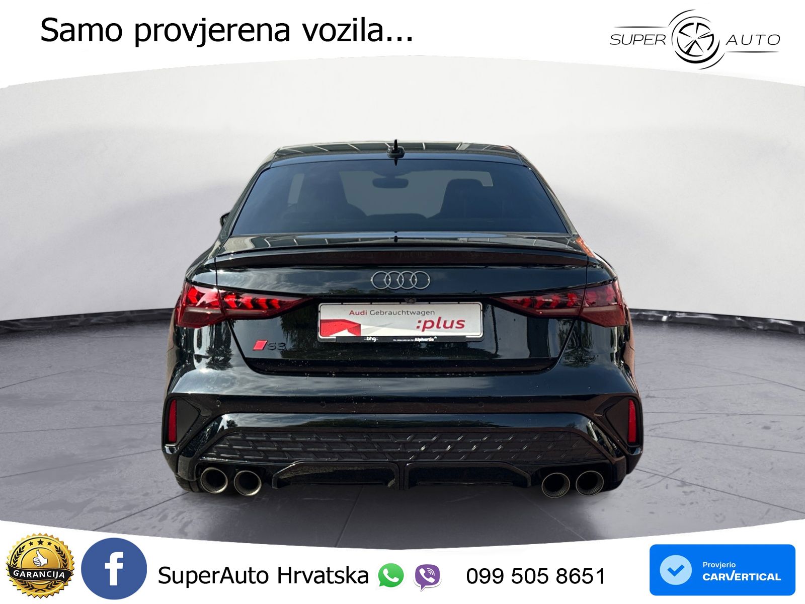 Audi S3 Limuzina 2.0 TFSI (333 KS) quattro S tronic MATRIX+GR SJED+KAM