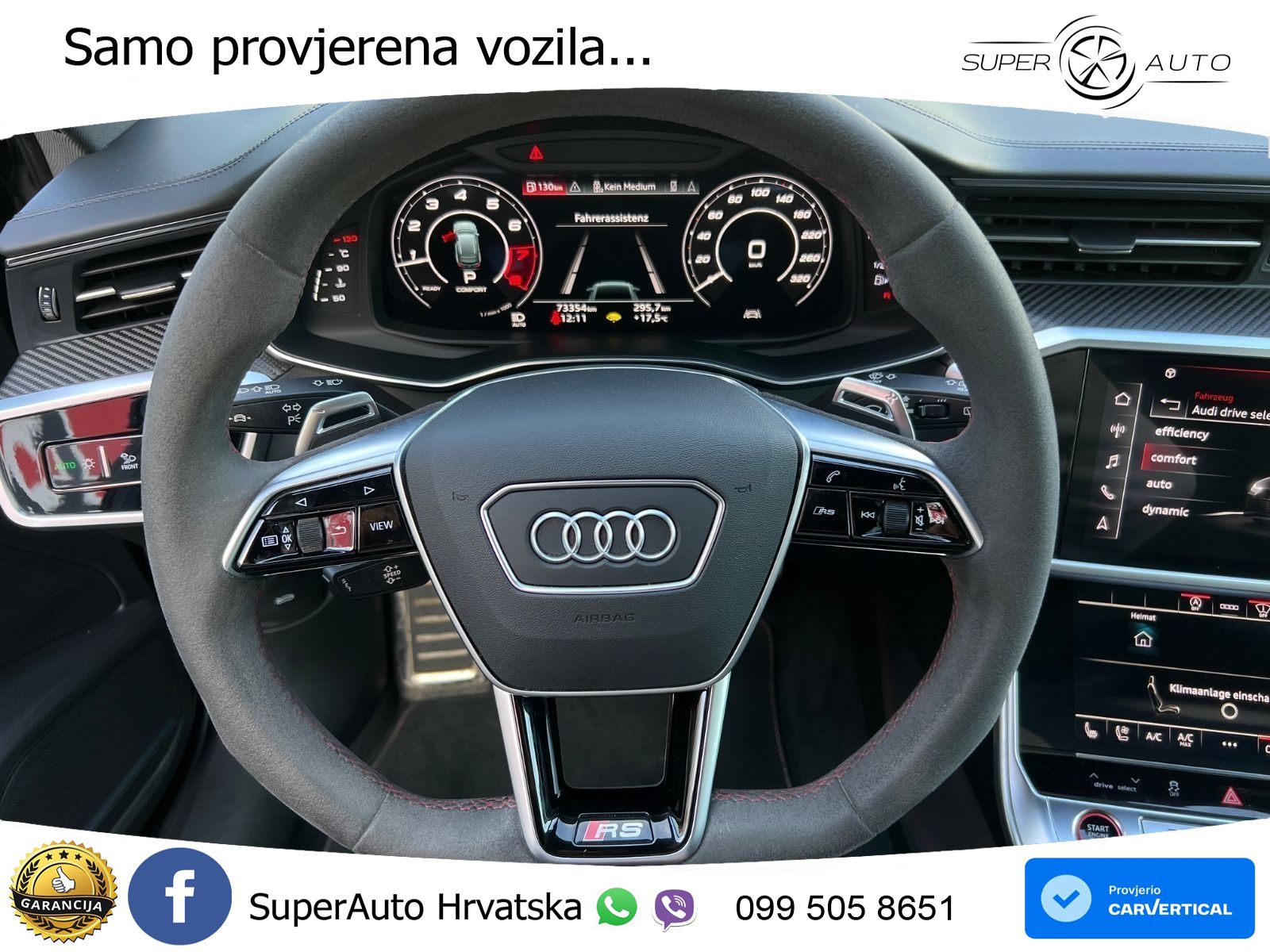 Audi RS6 Avant 4.0 TFSI V8 (600 KS) quattro Tiptronic ZRAČNI+ACC+GR SJED+KAM+PANO