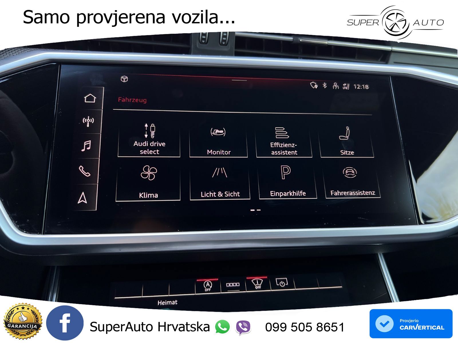 Audi RS6 Avant 4.0 TFSI V8 (600 KS) quattro Tiptronic ZRAČNI+ACC+GR SJED+KAM+PANO