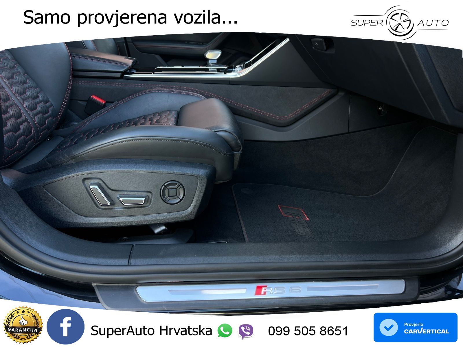 Audi RS6 Avant 4.0 TFSI V8 (600 KS) quattro Tiptronic ZRAČNI+ACC+GR SJED+KAM+PANO