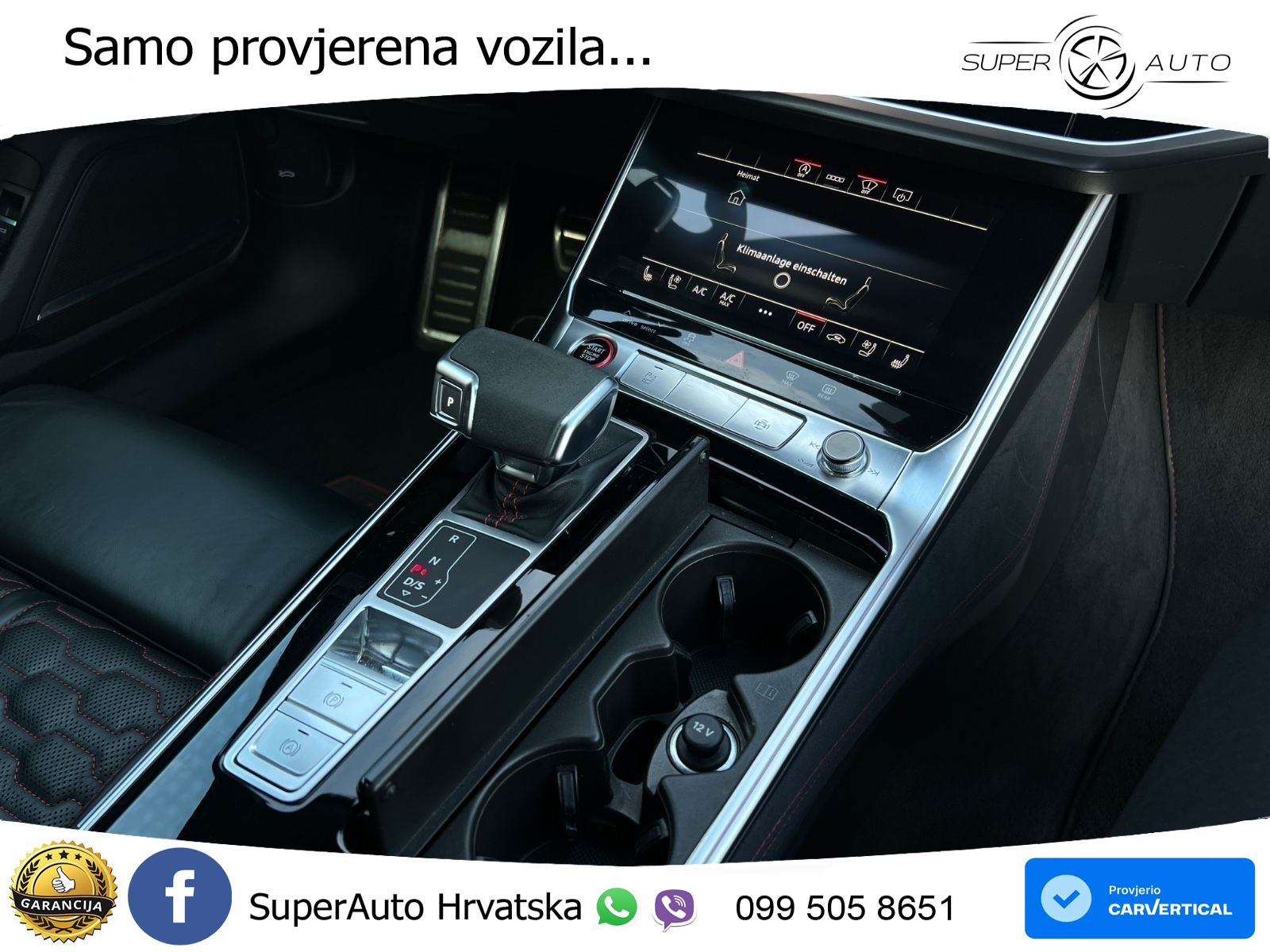 Audi RS6 Avant 4.0 TFSI V8 (600 KS) quattro Tiptronic ZRAČNI+ACC+GR SJED+KAM+PANO