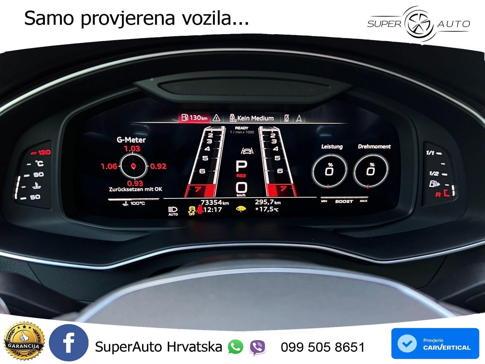 Audi RS6 Avant 4.0 TFSI V8 (600 KS) quattro Tiptronic ZRAČNI+ACC+GR SJED+KAM+PANO