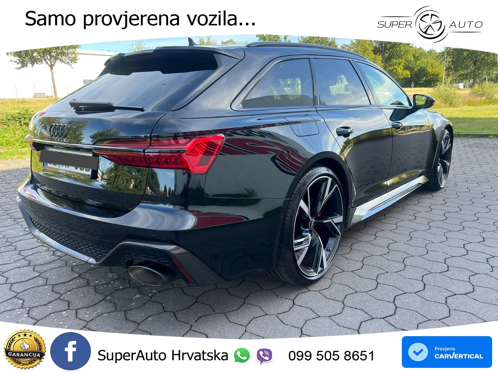 Audi RS6 Avant 4.0 TFSI V8 (600 KS) quattro Tiptronic ZRAČNI+ACC+GR SJED+KAM+PANO