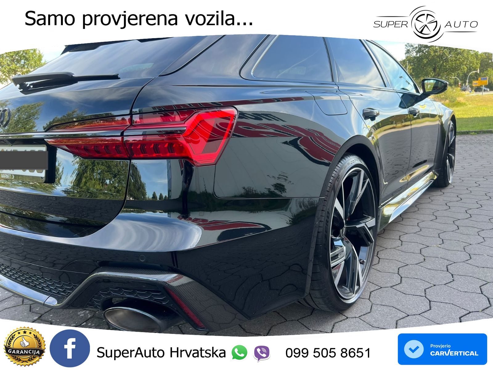 Audi RS6 Avant 4.0 TFSI V8 (600 KS) quattro Tiptronic ZRAČNI+ACC+GR SJED+KAM+PANO